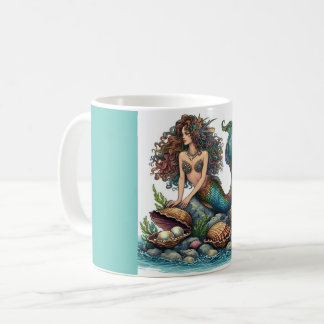 Mok met zeemeermin kaffeetasse