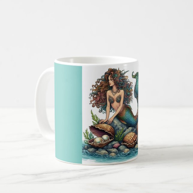 Mok met zeemeermin kaffeetasse (Vorderseite Links)