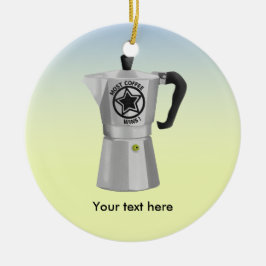 Moka Coffee Pot Keramikornament