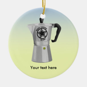 Moka Coffee Pot Keramikornament