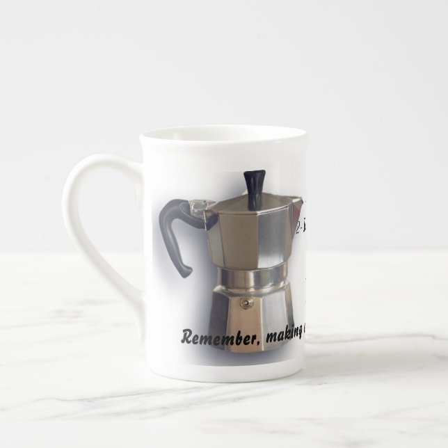 Moka Topfknochen-China-Tasse Prozellantasse (Links)