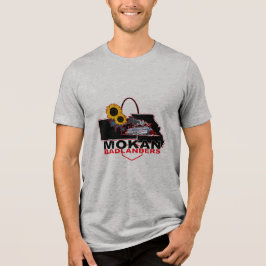 MOKAN Badlanders Mens Gray Tri-Blend Shirt