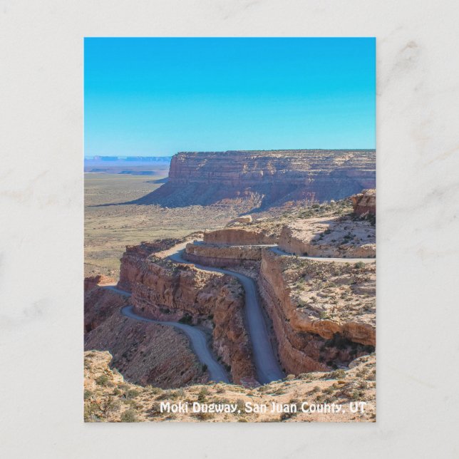 Moki Dugway Postkarte (Vorderseite)