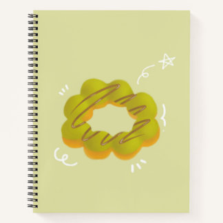 Mokka-Donut Spiralblock Notizbuch