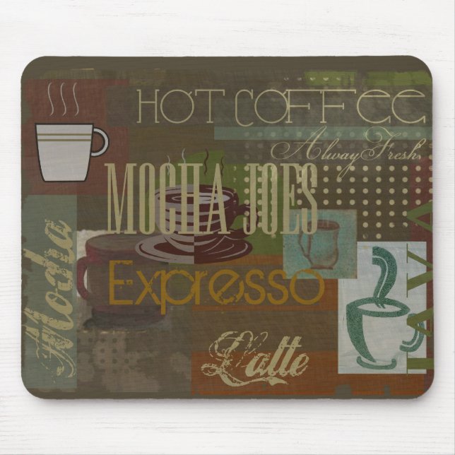 Mokka Joes Café-Zeichen Mousepad (Vorne)