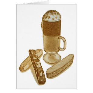 Mokka Kaffee und Biscotti