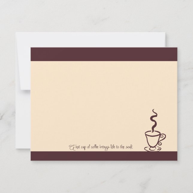 Mokka-Leben zu den Einladung (Vorderseite)