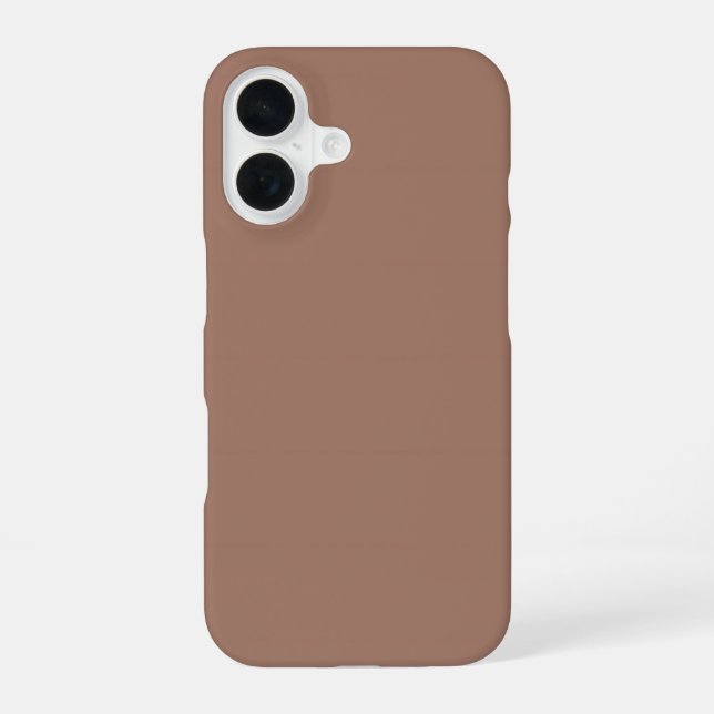 Mokka-Mousse iPhone 16 Hülle (Rückseite)