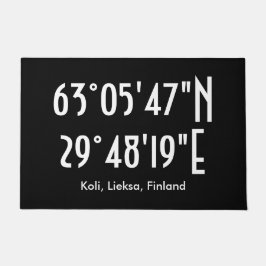 Mökkikoordinaatit ovimatto fußmatte