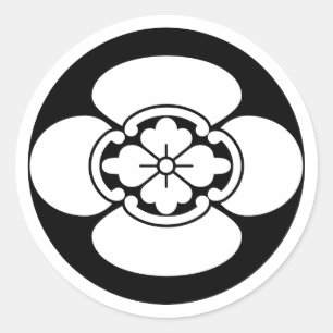 Mokko in Reiskuchen Runder Aufkleber