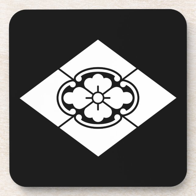Mokko in Rhombus Getränkeuntersetzer (Vorderseite)