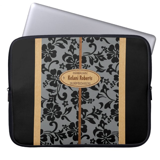 Mokuleia hawaiisches Imitat-hölzernes Laptopschutzhülle (Vorderseite)