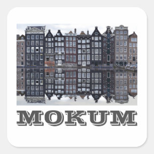Mokum (Amsterdam) Quadratischer Aufkleber