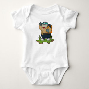 Mol as Hiker with Backpack Baby Strampler