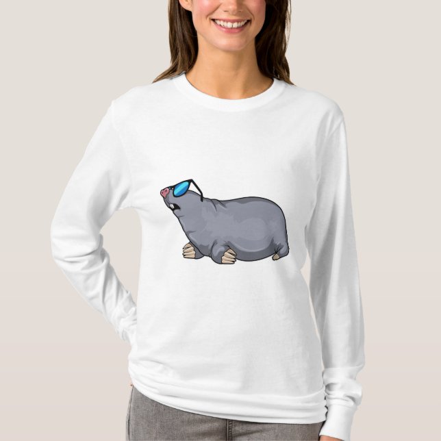 Mol with Sungasse T-Shirt (Vorderseite)