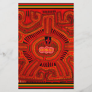 Mola Design von San Blas Amerikanischen Ureinwohne Briefpapier