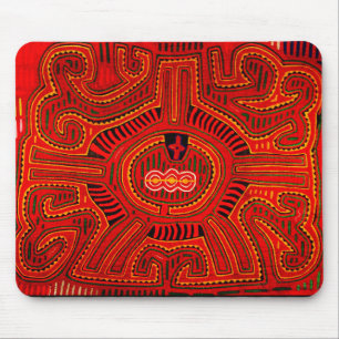 Mola-Design von San-Blas-Indianern Mousepad