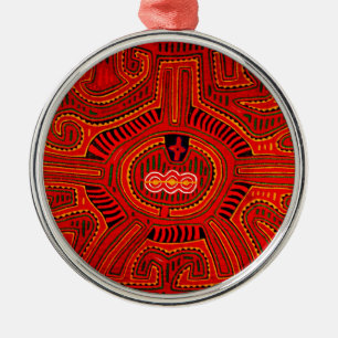 Mola-Design von San-Blas-Indianern Ornament Aus Metall