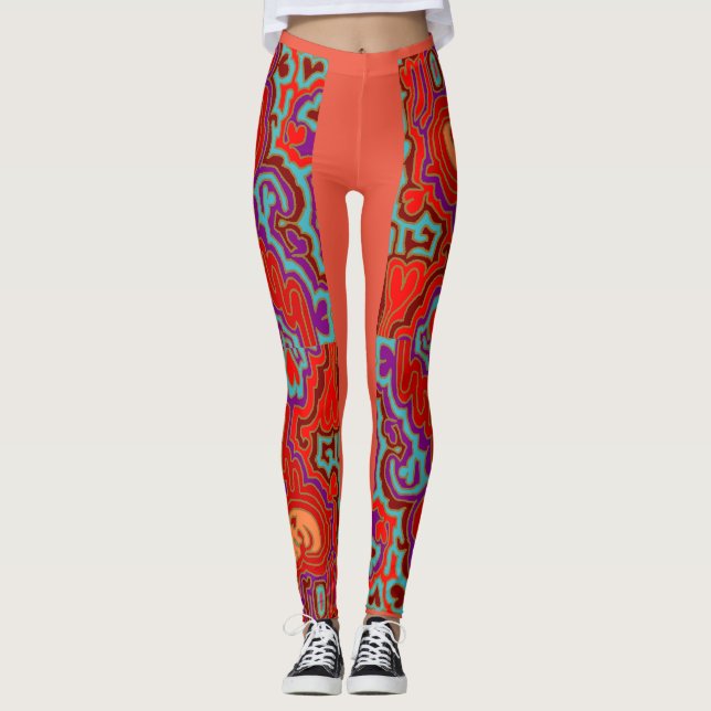 Mola Kuna Leggings (Vorderseite)