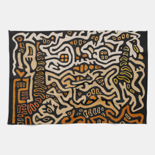 Mola Spirit Souls Dance Geschirrtuch