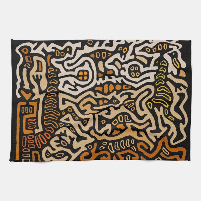 Mola Spirit Souls Dance Geschirrtuch (Horizontal)