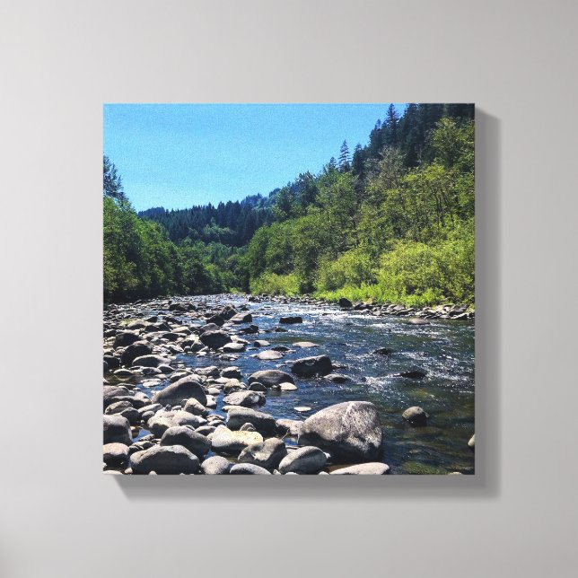 Molalla River, OR Leinwanddruck (Vorderseite)