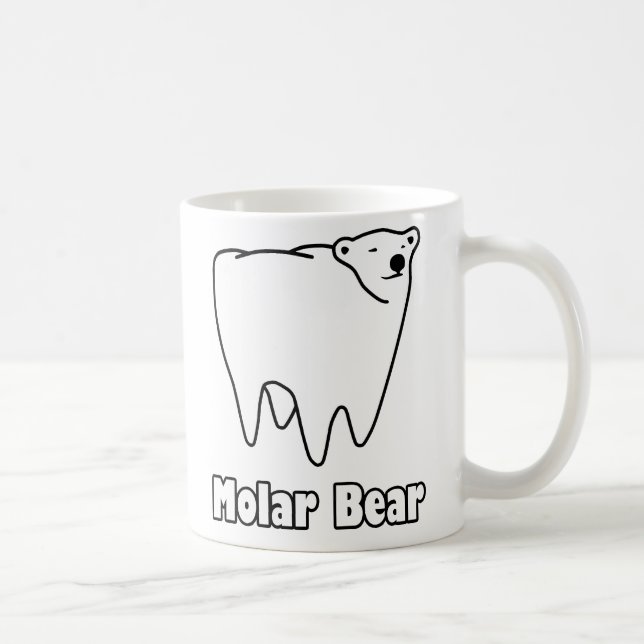 Molar Bear Polar Tooth Bear Tasse (Rechts)