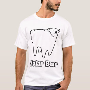 Molarer Bärn-polarer Zahn-Bär T-Shirt