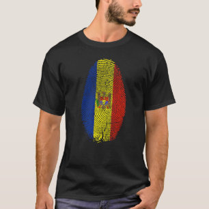 Moldau Flag Fingerabdruck in meiner DNA für Mold T-Shirt