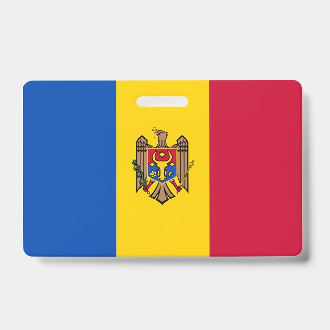 Moldau-Flagge Ausweis (Vorderseite)