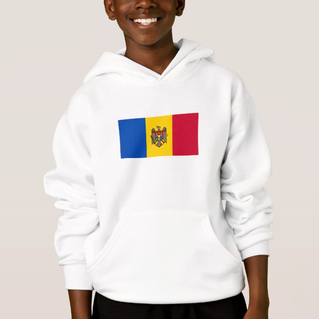 Moldau-Flagge Hoodie (Vorderseite)