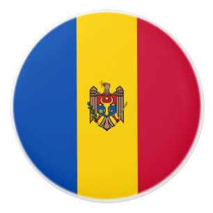 Moldau-Flagge Keramikknauf