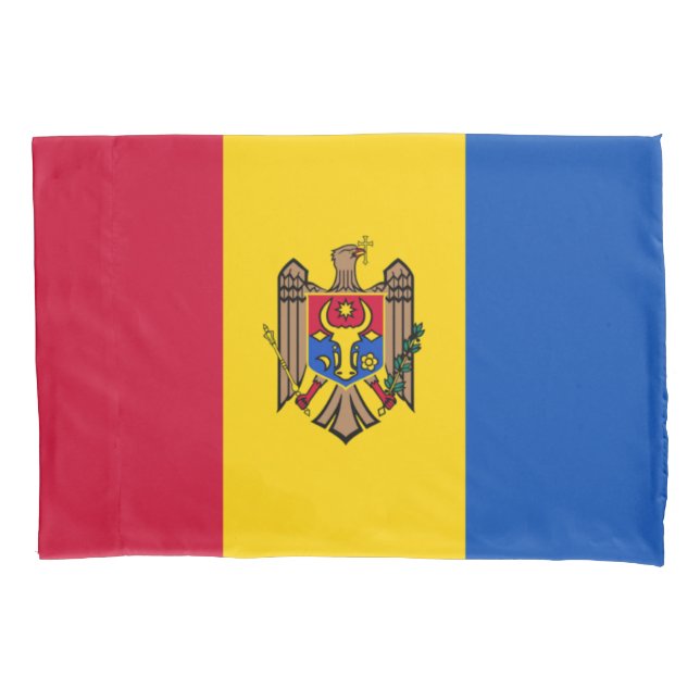 Moldau-Flagge Kissenbezug (Vorderseite)