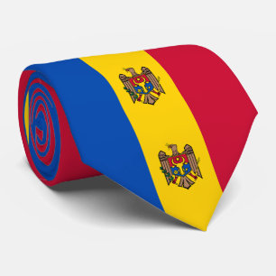 Moldau-Flagge Krawatte