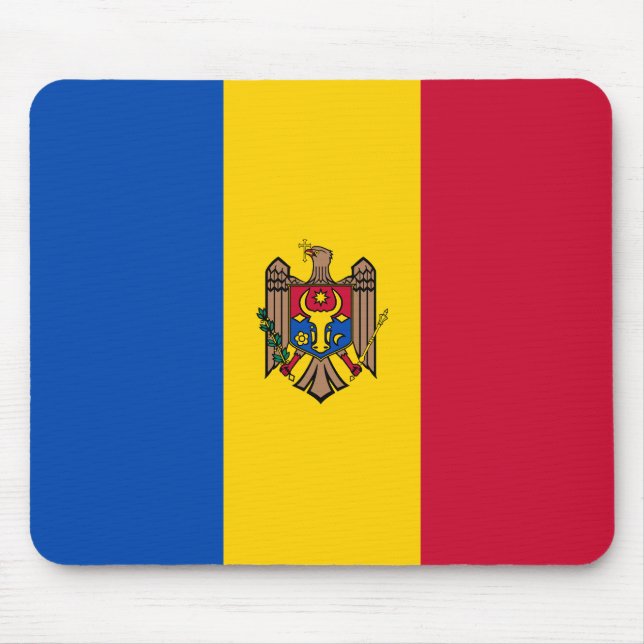 Moldau-Flagge Mousepad (Vorne)