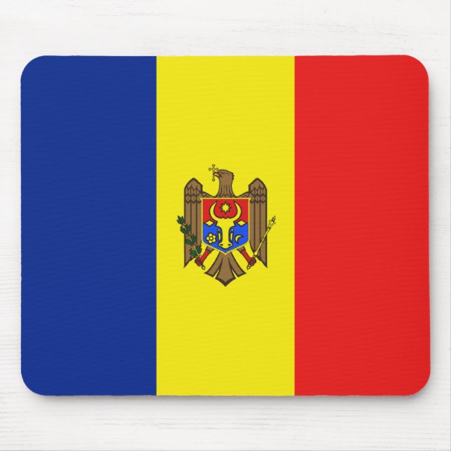 Moldau-Flagge Mousepad (Vorne)