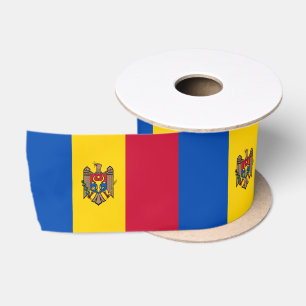Moldau-Flagge Satinband