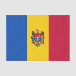 Moldau-Flagge Seidenpapier