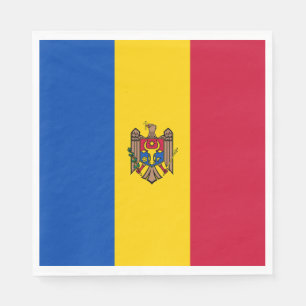 Moldau-Flagge Serviette