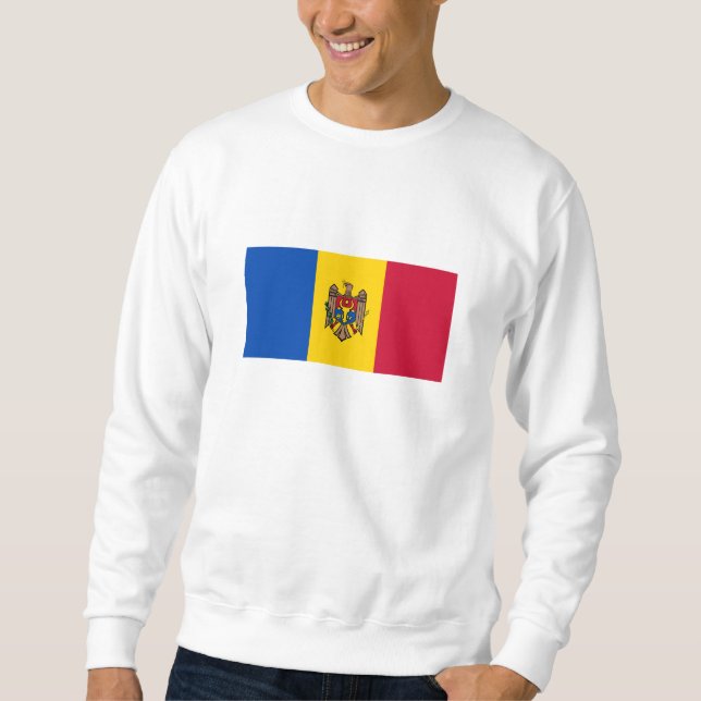 Moldau-Flagge Sweatshirt (Vorderseite)
