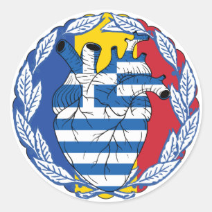 Moldau Griechische Unabhängigkeit Griechenland Runder Aufkleber