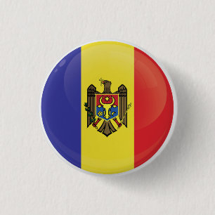 Moldau-Round-Icon-Flagge Button