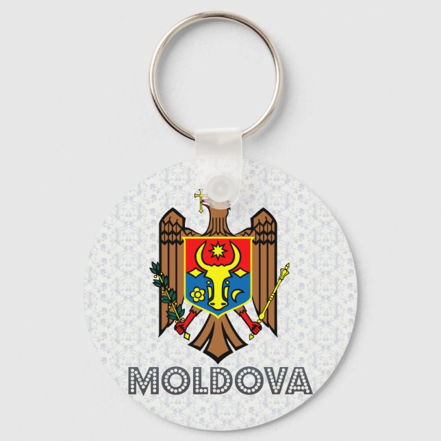 Moldau-Wappen Schlüsselanhänger (Vorderseite)