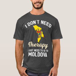 Moldawien Flag Karte Reisen Geschenke T-Shirt