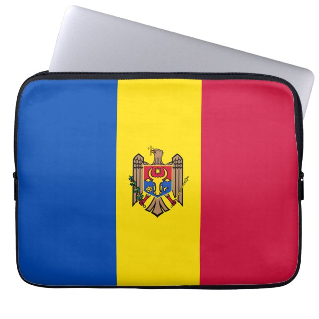 Moldawien-Flagge Laptopschutzhülle (Vorderseite)