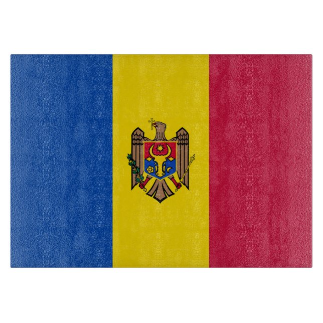 Moldawien-Flagge Schneidebrett (Vorderseite)