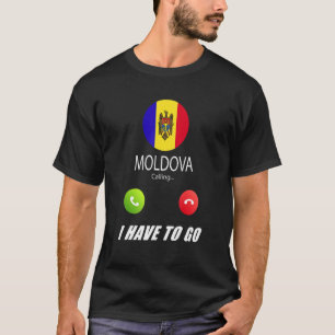 Moldawien-Flagge-Souvenir Moldawien Ruft T-Shirt
