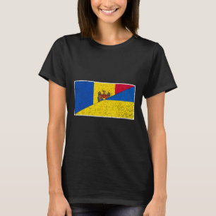Moldawien Ukraine-Flagge Moldawische Ukrainische S T-Shirt