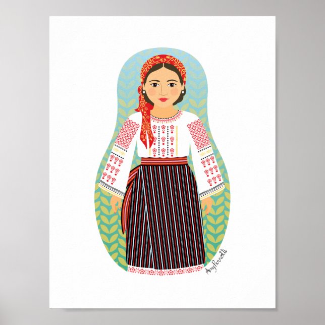 Moldovan Matryoshka Poster (Vorne)