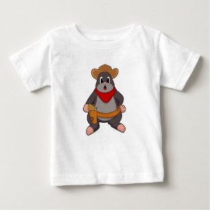 Mole als Cowboy Baby T-shirt